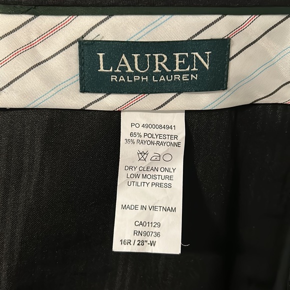 Ralph Lauren Boys Black Dress Pants 16R - Picture 7 of 8